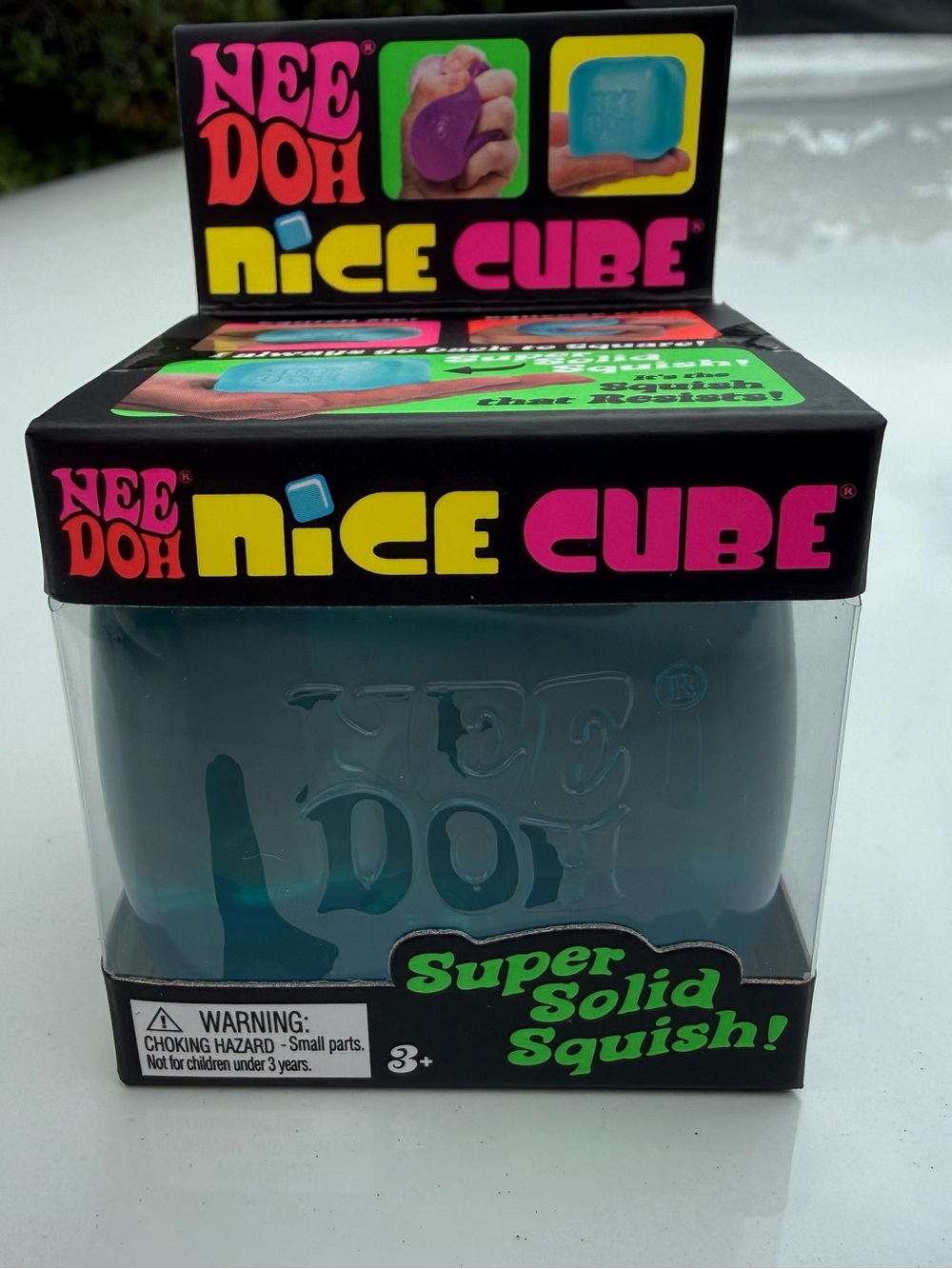 Authentic Original NeeDoh Nice Cube Blue – NEW Sealed Sensory Fidget Toy